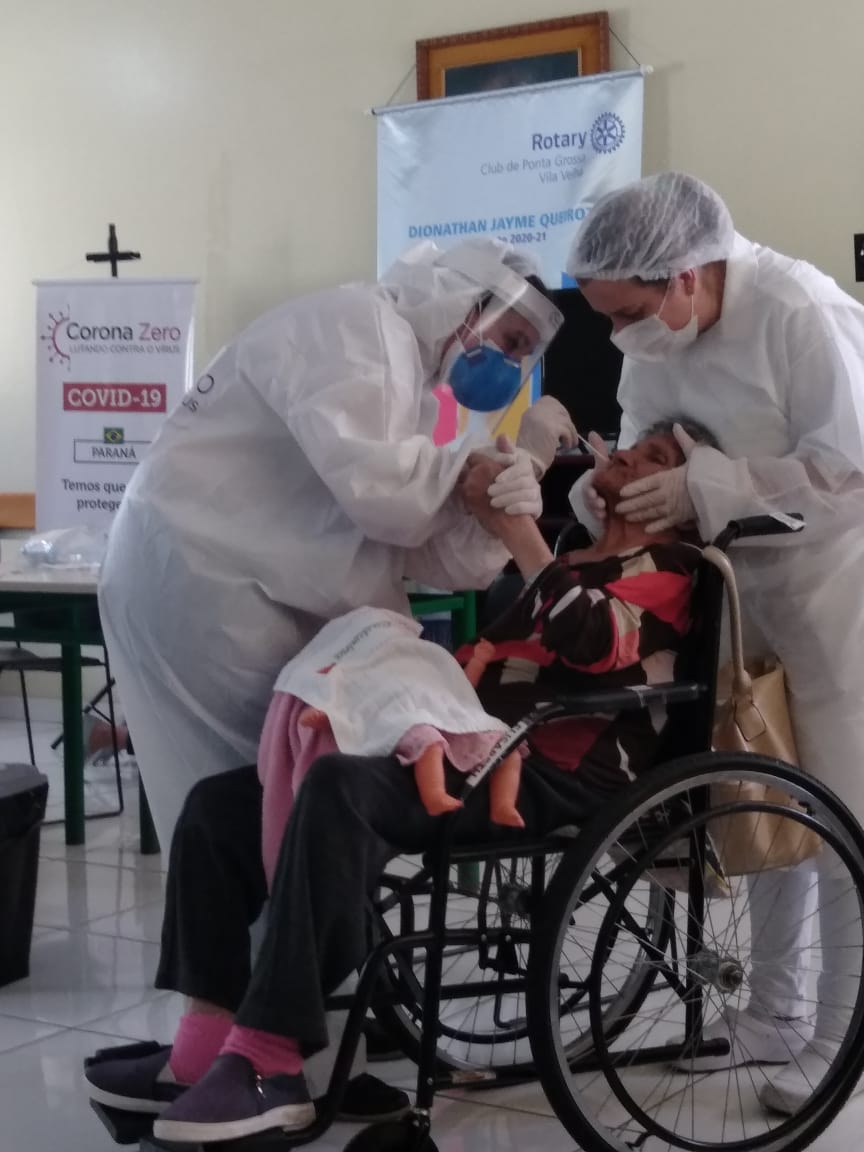 Rotary Club de Ponta Grossa Vila Velha realiza projeto Corona Zero em asilos de Ponta Grossa