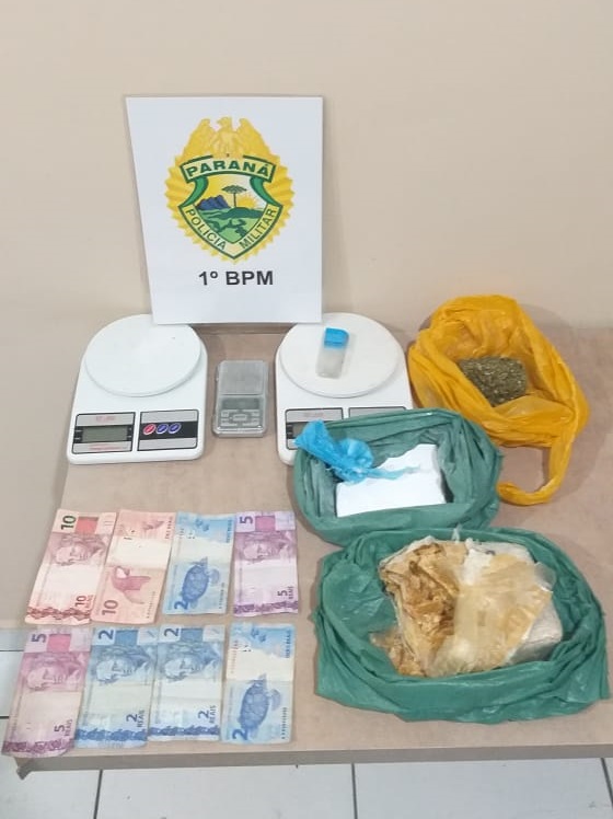 PM de Castro prende cinco pessoas e intercepta 336 gramas de drogas