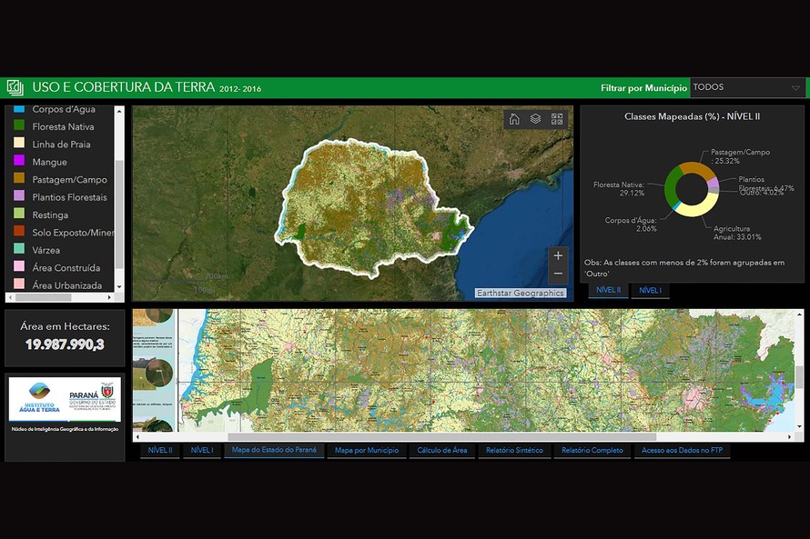 Novo sistema facilita informações sobre a cobertura florestal do PR