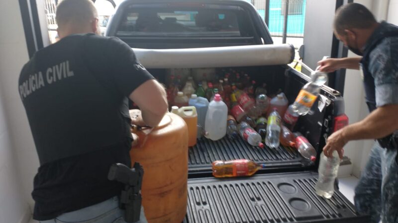 Polícia Civil de Castro prende em flagrante homem por suposta venda clandestina de combustível