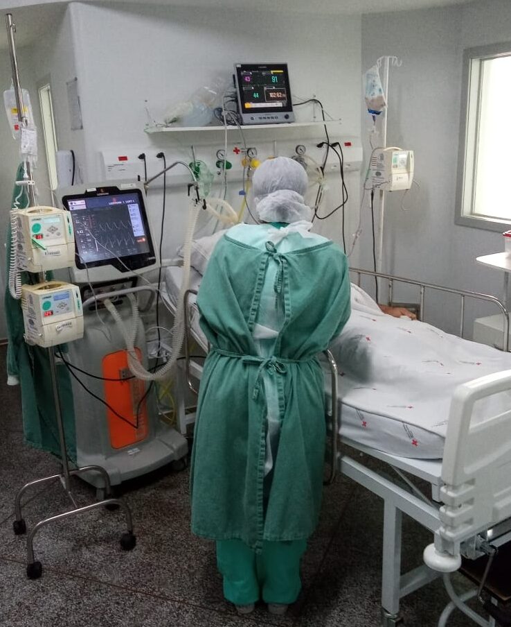 Hospital Cruz Vermelha volta atingir 100% de ocupação em leitos de UTI