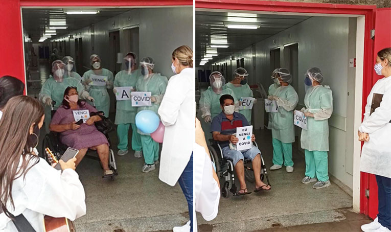 Cinco pacientes de Covid-19 deixam leito clínico do Hospital Cruz Vermelha