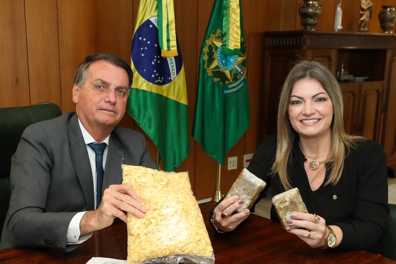 Deputada federal Aline Sleutjes cumpriu agenda com presidente Jair Bolsonaro