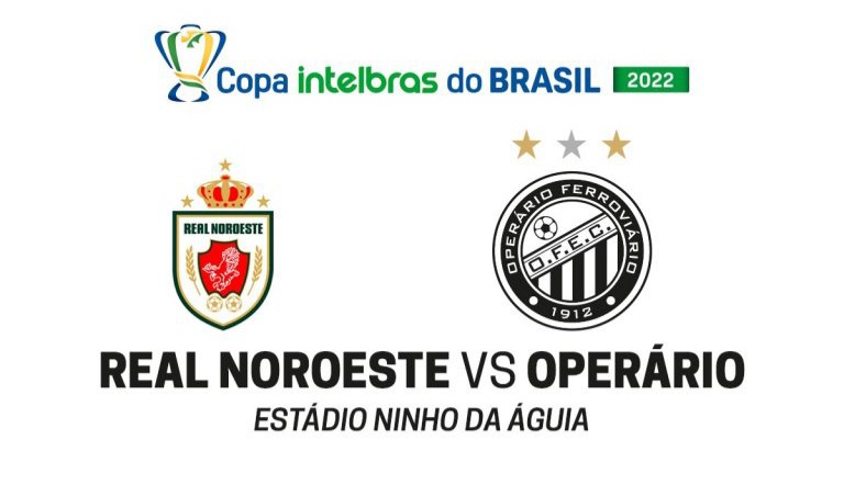 Operário enfrenta o Real Noroeste na primeira fase da Copa do Brasil