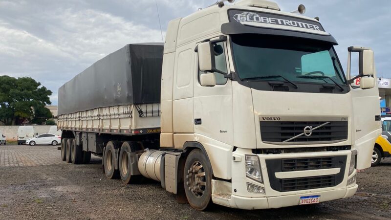 Caminhão furtado em Carambeí é encontrado em Guarapuava