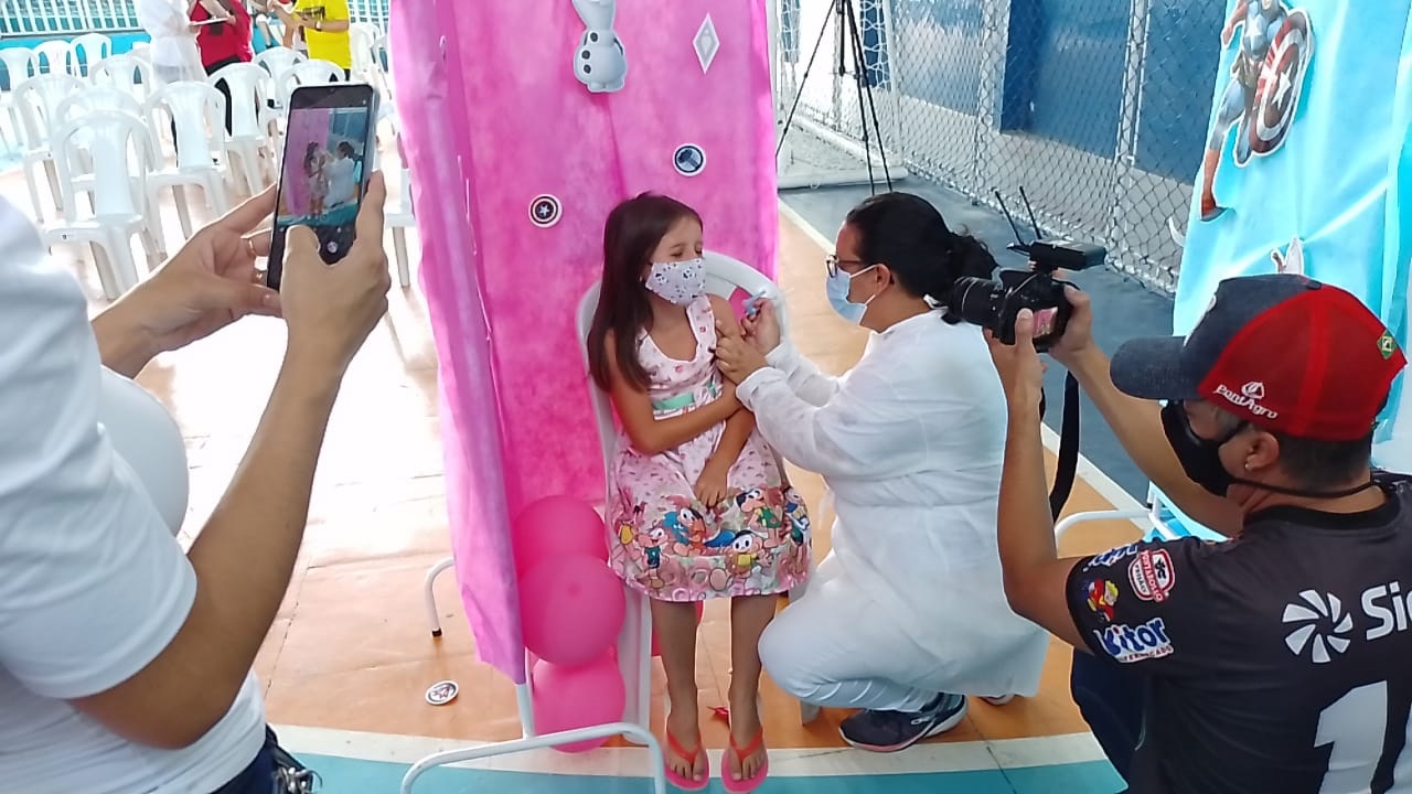 Com comorbidades: Carambeí inicia vacinação de crianças de 5 a 11 anos