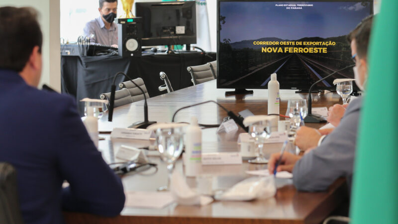 Governador Ratinho Junior vai a Brasília discutir detalhes do projeto da Nova Ferroeste