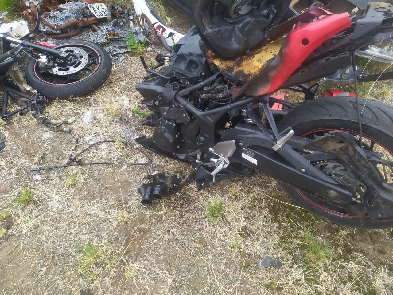 Motociclista sai ferido em colisão entre carro e moto