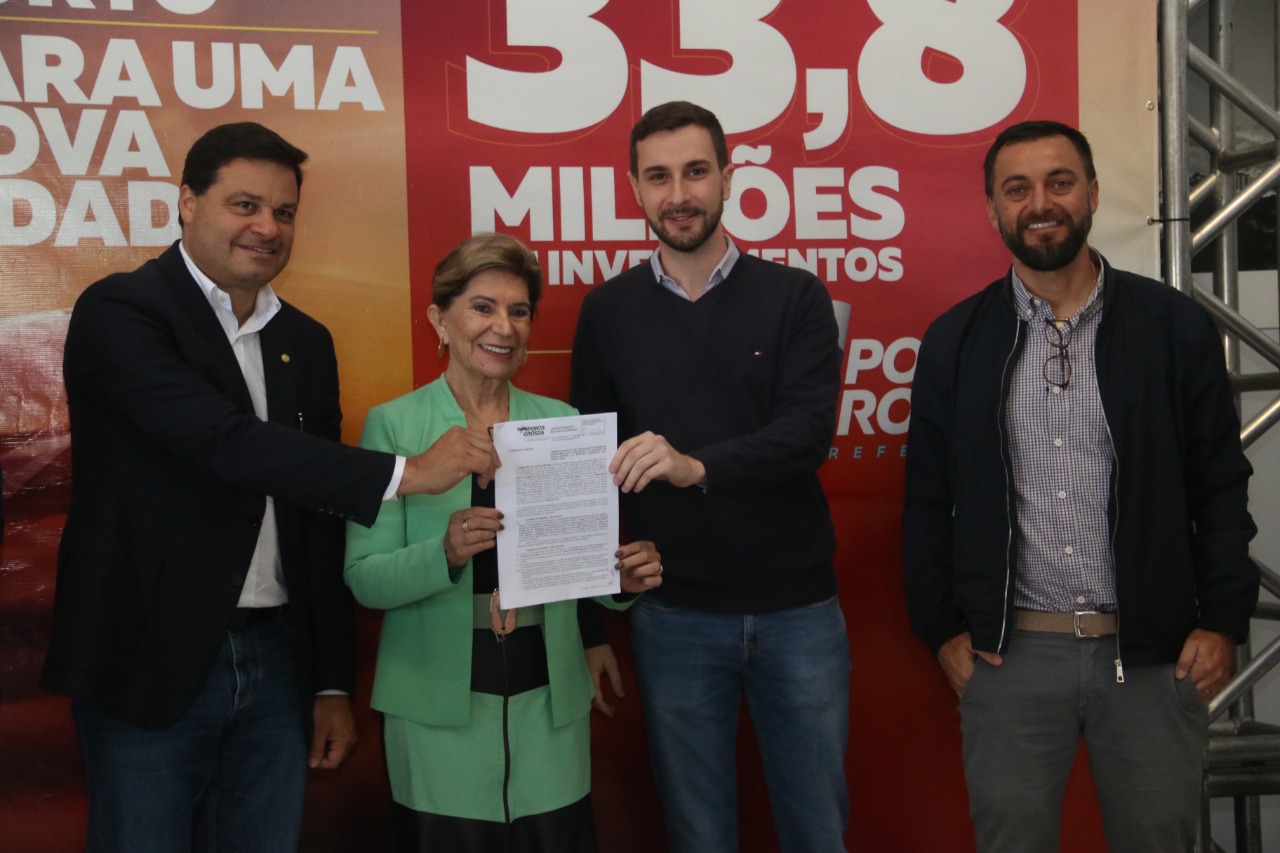 Elizabeth assina contrato de 33,8 milhões para obras no Aeroporto Sant’Ana