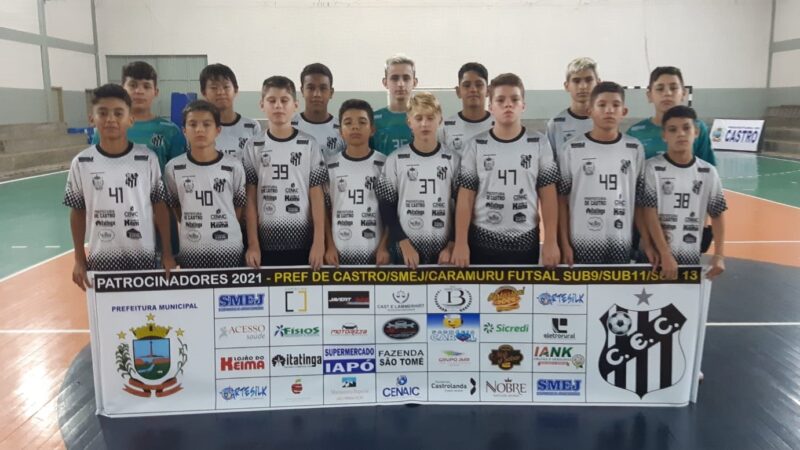 Castro participa da Taça Paraná de Futsal Masculino sub 13
