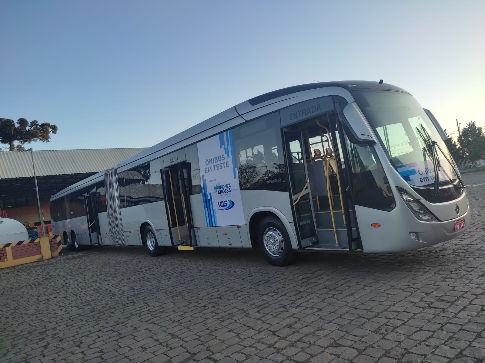 Ponta Grossa inicia testes com novo modelo de ônibus