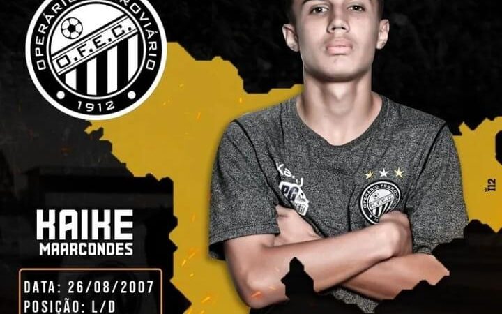 Jogador carambeiense vai disputar o Sul Brasileiro Sub-15 pelo Operário