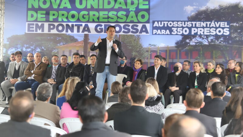 Governador inaugura nova Unidade de Progressão para recuperação de presos em Ponta Grossa