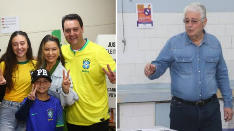 Ratinho Junior e Roberto Requião já votaram em Curitiba