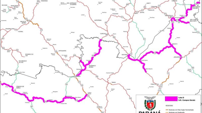 Licitação define vencedores das obras de conservação de rodovias em quatro regiões do Paraná
