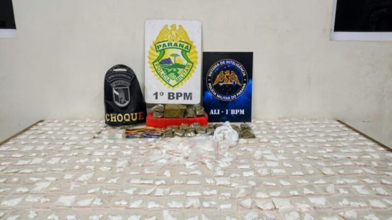 500 papelotes de cocaína são apreendidos em PG