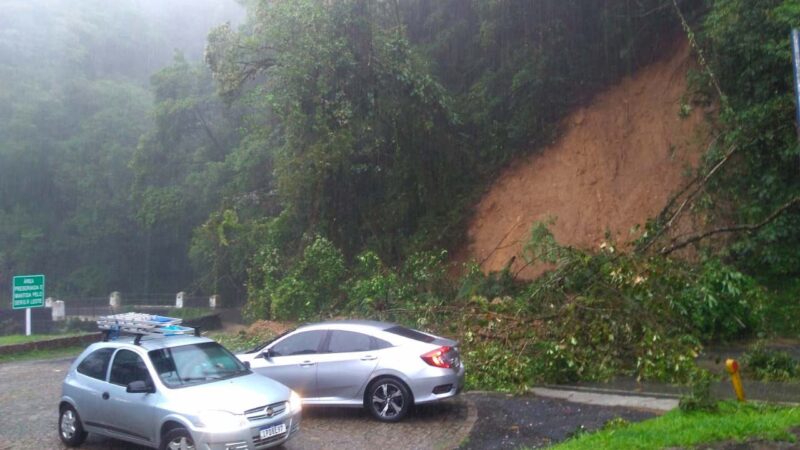 Paraná: Após chuvas intensas, três rodovias do Litoral têm pontos com bloqueio