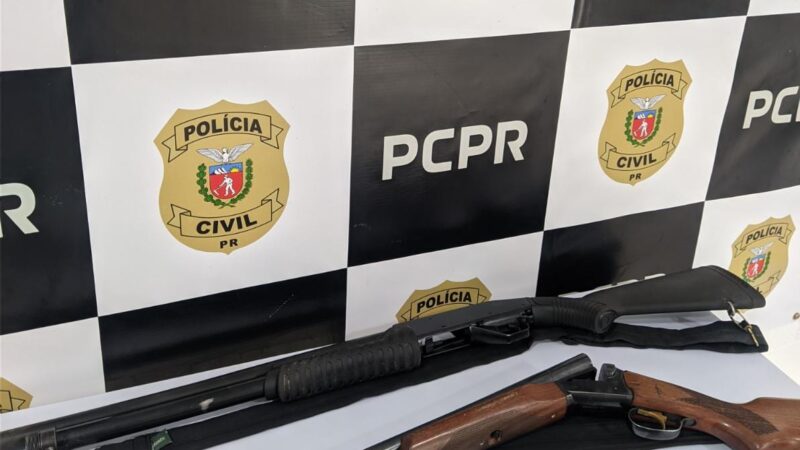 Polícia Civil de Castro apreende em quatro dias sete armas de fogo
