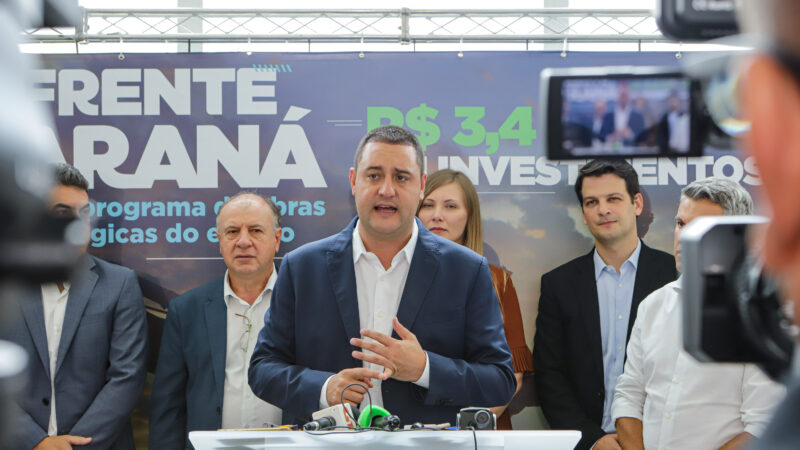À Frente Paraná: governador anuncia pacote de obras de infraestrutura de R$ 3,4 bilhões