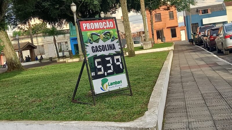 Em Castro, postos já aumentaram preço do litro da gasolina