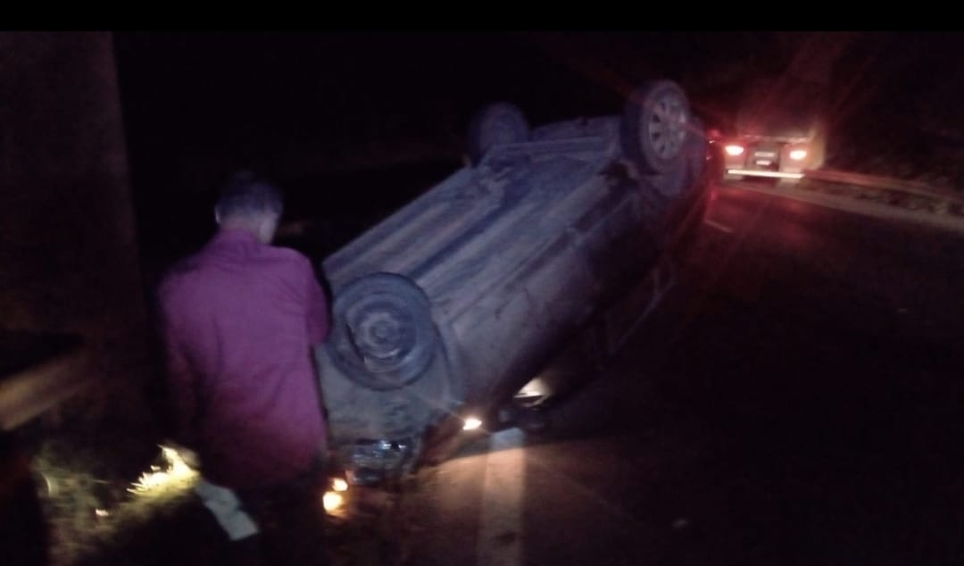 BPRv atende capotamento durante a madrugada na PR-151