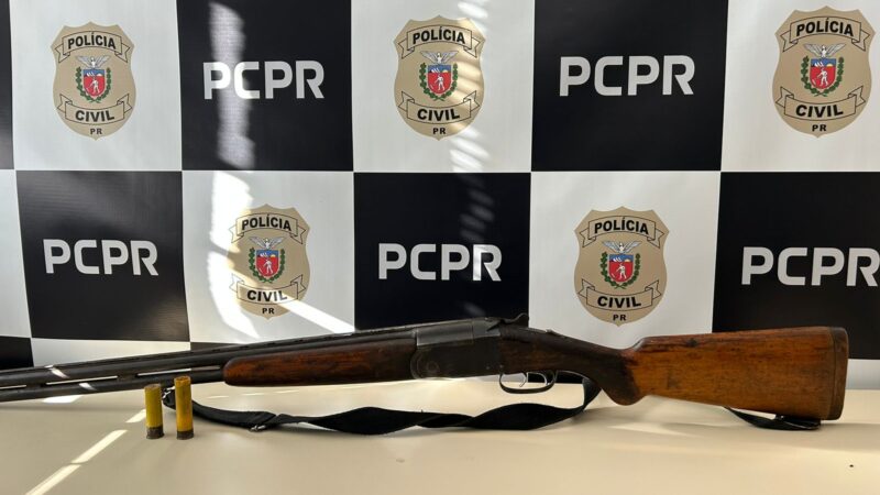 Polícia Civil realiza prisão por posse irregular de arma de fogo