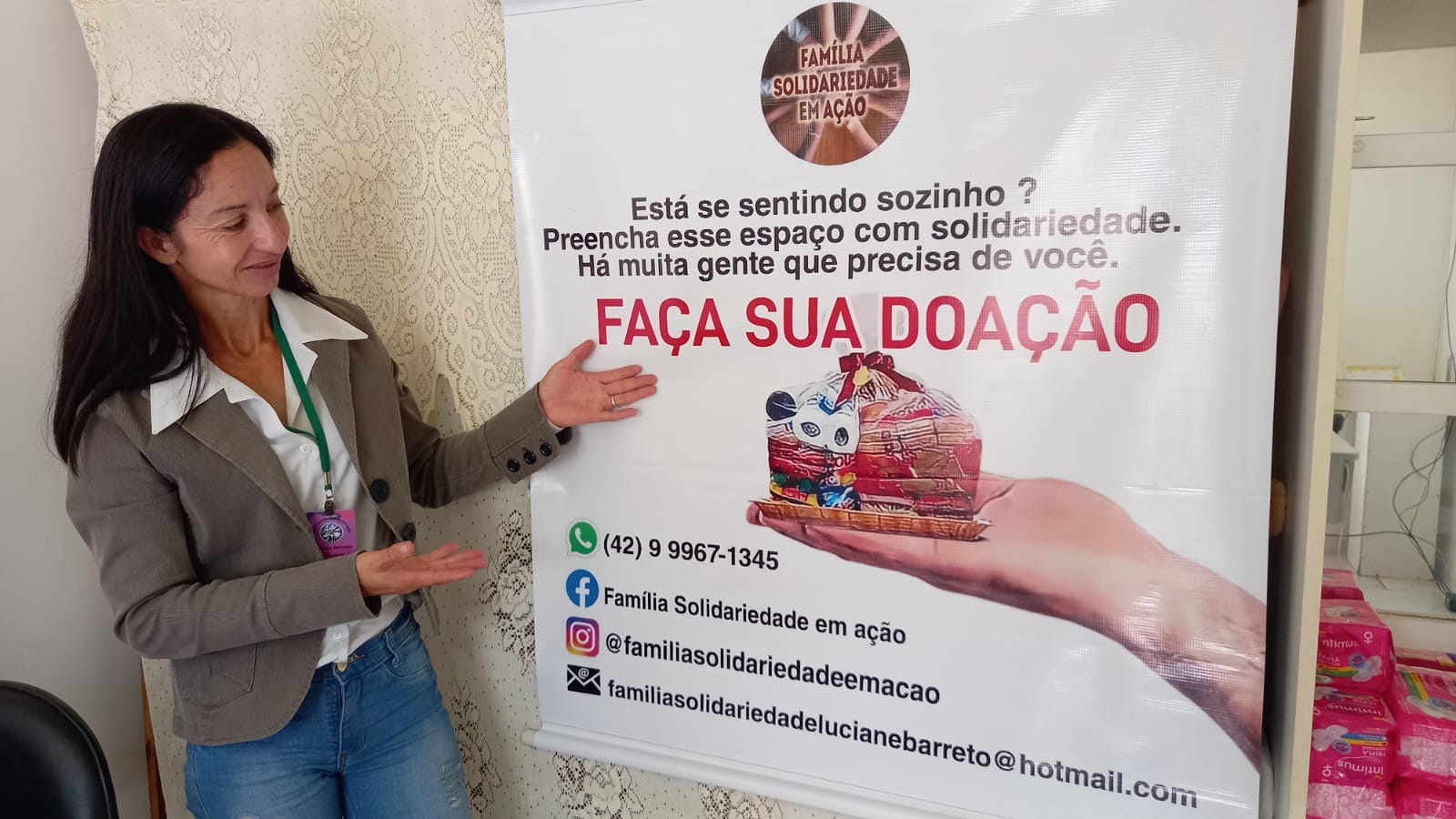 Entidade atende famílias e pessoas em situação de vulnerabilidade social