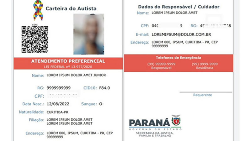 Direitos garantidos: Paraná já emitiu 7,8 mil carteiras do autista