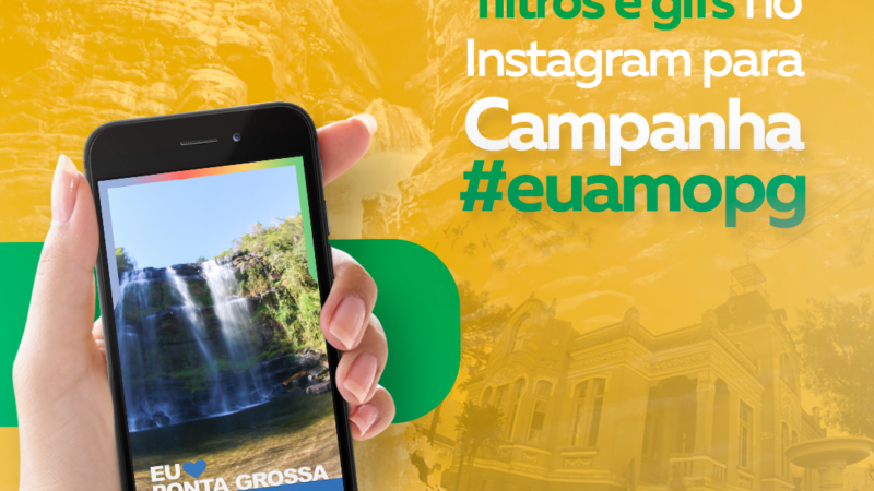 Prefeitura lança filtros e gifs no Instagram para ‘Campanha #euamopg’