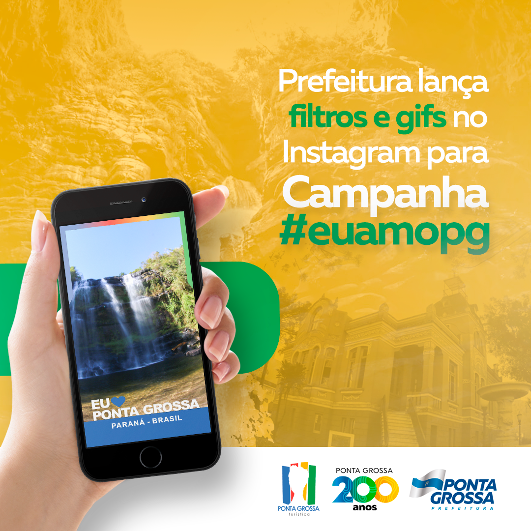 Prefeitura lança filtros e gifs no Instagram para ‘Campanha #euamopg’