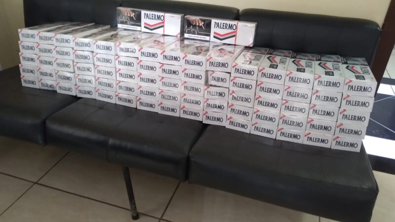 Apreendido 77 caixas de cigarro de origem ilícita no Jardim Brasília