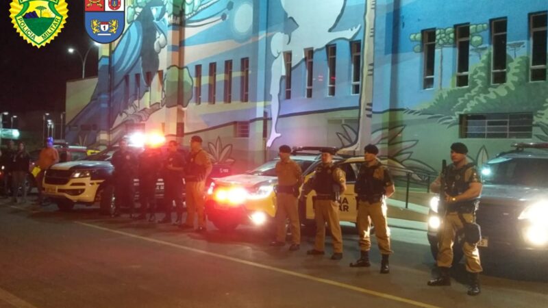 Polícia Militar realiza operação Aifu em Castro