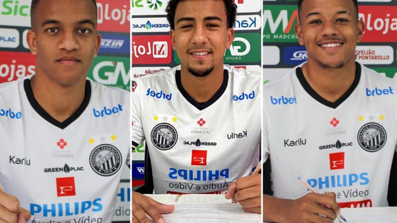 Três atletas do sub-20 assinam contrato profissional com o Operário