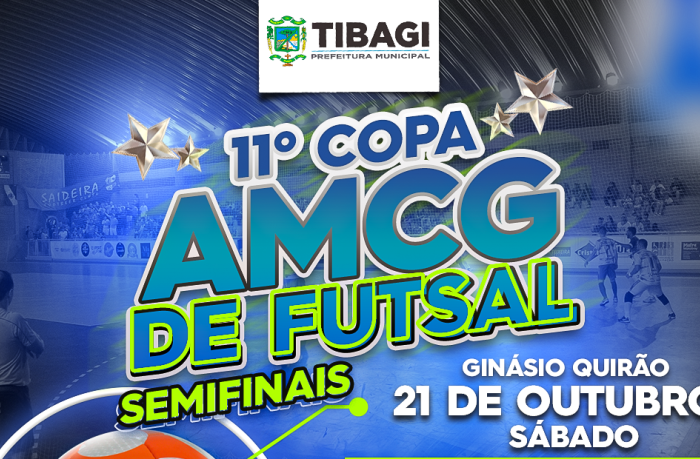 Equipes de Tibagi estão classificadas para as semifinais da Copa AMCG de Futsal