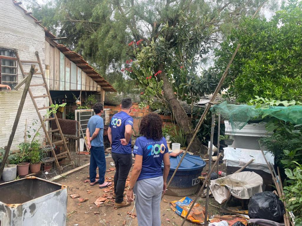 Ponta Grossa atende famílias atingidas por chuvas