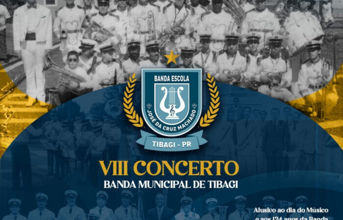 VIII concerto da Banda municipal de Tibagi acontece nesta sexta-feira