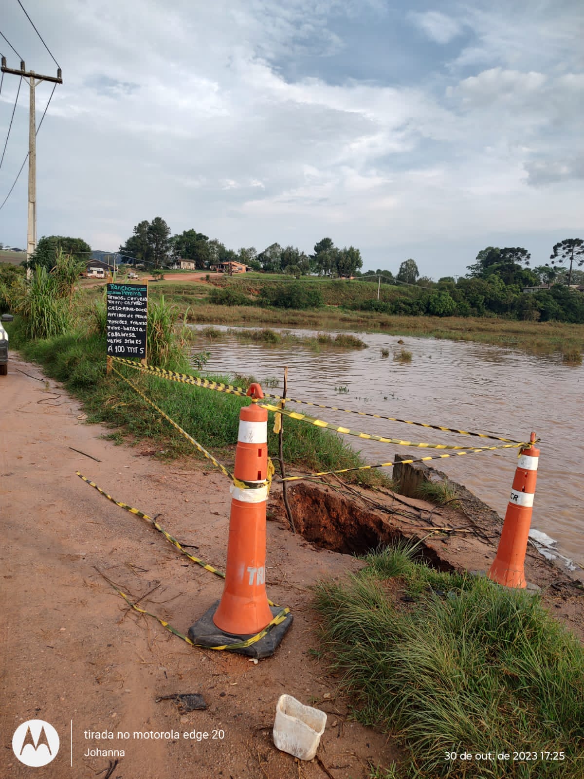 Autoridades municipais vistoriam áreas afetadas pelas chuvas em Carambeí