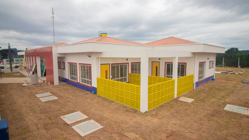 Construção do CMEI São Bento, em Tibagi, está quase pronta