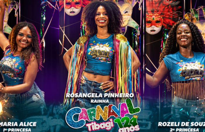 Rosangela Pinheiro é eleita rainha do carnaval 2024 de Tibagi