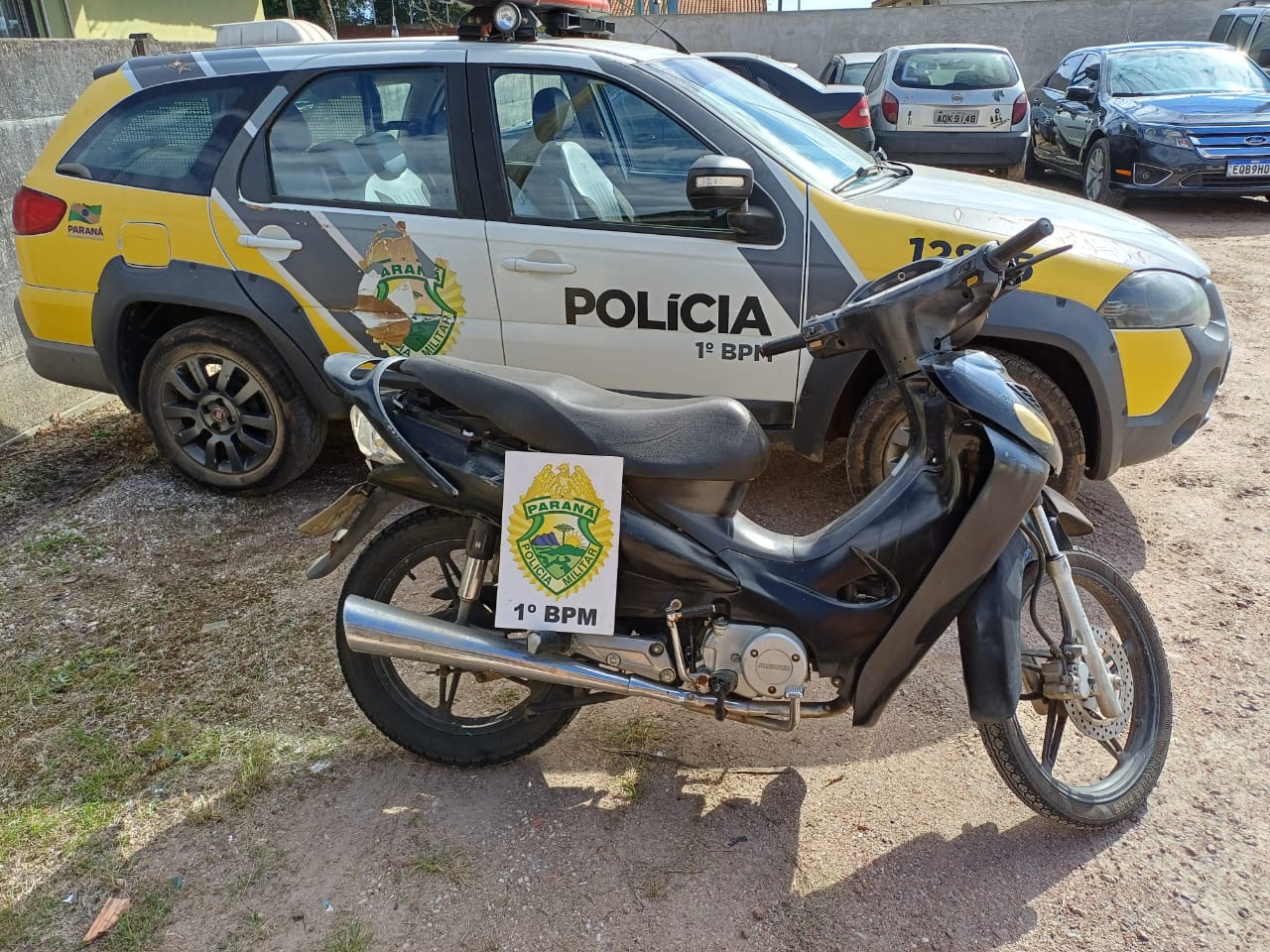 Furto de motocicleta envolvendo o mesmo menor é registrado em Carambeí