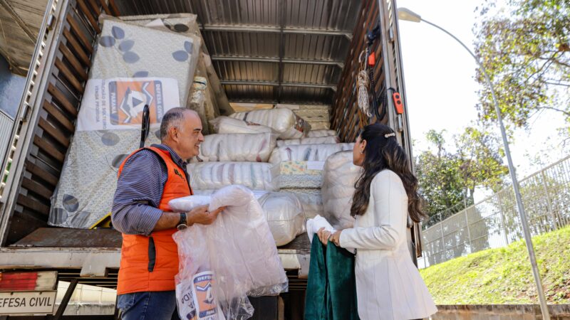 Paraná envia 190 toneladas de donativos para o Rio Grande do Sul