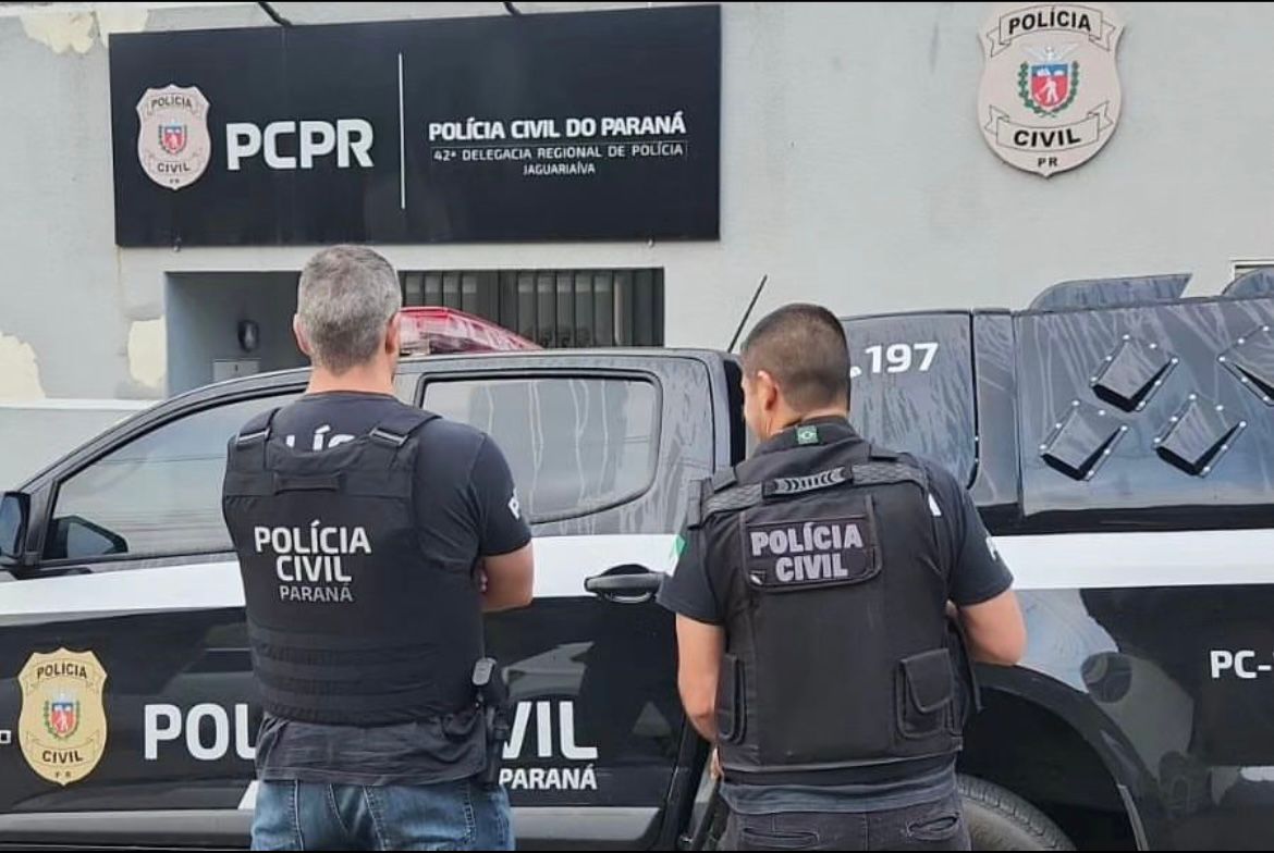 Prisão preventiva cumprida pela Polícia Civil em Jaguariaíva