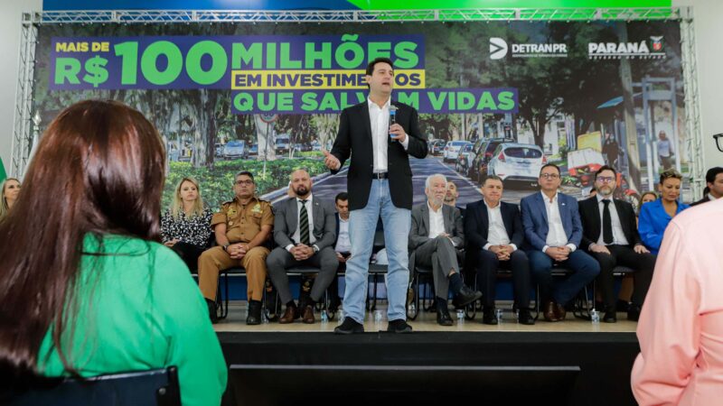 Detran-PR destina R$ 103,8 milhões para fortalecer ações de segurança no trânsito no Paraná