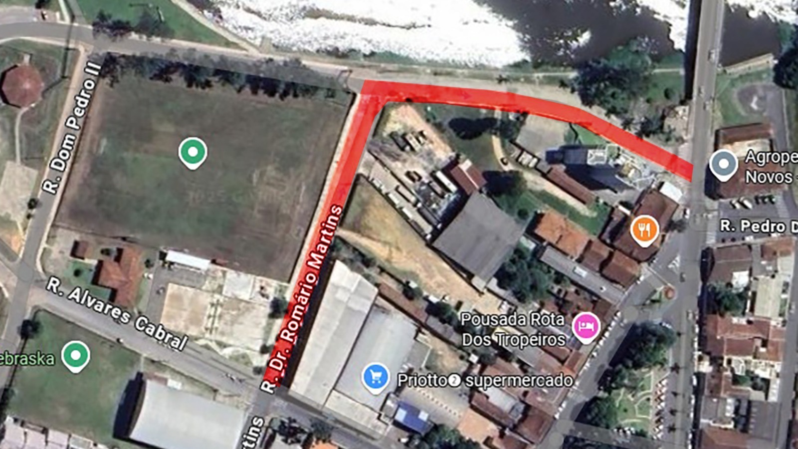 Trânsito ficará bloqueado entre o Supermercado Priotto e a ponte rodoviária