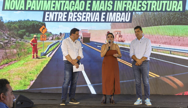 Reserva, 28 de março de 2026 – Pavimentação entre Embaú e Reserva.